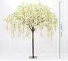 Nova flor de cerejeira chorando desejando árvore artificial flor plantas árvore mesa de casamento peça central loja el natal casa decor242p