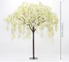 Nova flor de cerejeira chorando desejando árvore artificial flor plantas árvore mesa de casamento peça central loja el natal casa decor284l