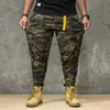 Camouflage Pants Fashion Men's Ankle Legth Trouser Large Sizes 5xl 6XL Elastic Waist Banded Hip Hop Streetwear Camo Cargo Jogger 210518