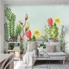 Wallpapers Nordic Hand Painted Cactus Tropical Plant Mural For Living Room Bedroom TV Background Walls 3D Wall Papers Home Decor