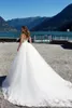 Elegantes vestidos de casamento branco vestidos de espaguete spaghetti backless macio tule verão praia boêmio vestidos nupciais