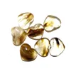 2021 Natural Crystal Stone Party Favor Heart Shaped Gemstone Ornaments Yoga Healing Hantverk Dekoration 25mm