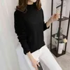 Women's Sweater Bottoming Shirt, Half Turtleneck Top, Loose Pullover 210427