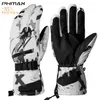 PHMAX Ski Gloves Winter Thermal Windproof Keep Warm Touch Screen Men Waterproof Shockproof Skiing Skating 220106