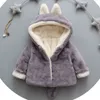 Baby Girls Coats Spring Autumn Wool Hooded Jacket For Infant Kids Warm Outerwear Toddler Boys Clothes Children Girl 211204