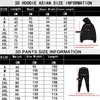 2021 ABD Doları Para 3D Baskı Erkekler Eşofman Kadın Kapşonlu Spor Hoodies + Jogger Pantolon 2 adet Set Bahar Sonbahar Moda Giysileri G1215