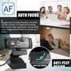 Fotocamera 4K 2K 1K con funzione Beauty Auto Focus HD Web Cam Angolo di regolazione di 120 gradi Computer desktop Registrazione video portatile