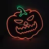 Новейший дизайн Pumkin Series El Wire Halloween Party Decor Светодиодное свечение в темной косплейной световой маске Поддержка