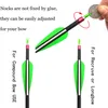 28/30/31 Inch Archery Carbon Arrow Spine 500 Carbon Shaft With Replaceable Arrowheads for Recurve compound Bow Hunting Target shooting