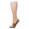 Men Women Patchwork Long Sock SXXL whole Copper Fiber Tube Compression Nylon Outdoor Sports Socks9578277