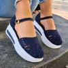 Retro Sandals Women Shoes Genuine Leather 2021 New Summer Flat With Hook & Loop Casual Handmade Weave Ladies Sandals X0728