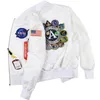 Designer Jacket Mens Thin Bomber Jacket Dingdin NASA Apollo Commemorative Edition Spring Fall Baseball Uniform Coat High Quality Stone 66