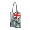 Abendtaschen London Britische Flagge Damen Große Baumwoll-Canvas-Einkaufstasche Handtaschen Schultertasche mit Griff oben Shopping282w