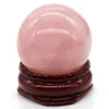 30mm solta Reiki Cura Chakra Pedra Natural Rosa Quartzo Cristais Minerais Gemstones Casa Decoração Acessórios Bons presentes