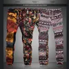 2021 Fashion Man Slack Harem Byxor Trendig Casual Hippie Drawstring Linne Mens Pant Exotic Mönster Högkvalitativa Byxor Plus Storlek 5XL