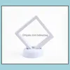 Jewelry Stand Packaging & Display White Black Ring Pendant Suspended Floating Display-Case Jewellery Coins Gems Artefacts Packing Boxes Drop