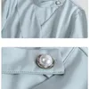 Damskie wierzchołki i marszczone koszulki w rozmiarze Koszulki z długim rękawem Blusas de Mujer 210603