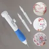 Set di penne per ricamo magico Design tridimensionale Pratico strumento per maglieria con ago per tessitura in plastica ABS fai-da-te