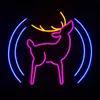 Christmas Deer Sign Holiday Lighting Party Home Bar Miejsca publiczne Handmade Neon Light 12 V Super Bright
