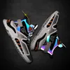 2022 Spring New Fashion Breathable Reflective Men's Basketball Shoes Lace-Up Designer High Top Chunky Sneakers