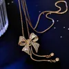 Nouveau mode Vintage bijoux collier Long collier arc Style pour dames décorations pendentifs tour de cou bijoux 2021 en gros