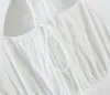 Summer Hollow Out Hole Lacing up O neck Ruched Sexy Women Mini Dress White Ladies Bodycon Package hips Short Party Dresses 210429