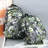 Borse da scuola 2 misure Camouflage impermeabile per ragazze Ragazzi Zaino per bambini grandi e piccoli Borsa per libri per bambini Mochila Escolar Zainetto