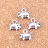 86 stks Antiek Zilver Brons Plated Lovely Pig Charms Hanger DIY Ketting Armband Bangle Findings 11 * 11 * 4mm