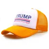 I lager Snabb leverans Trump Hat 2024 U.S Presidential Val Cap Party Mössor Gör Amerika Bra igen Mesh Sports Caps