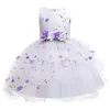2021 Pâques caillot bébé fille robe princesse robe broderie Tutu robe de mariée sans manches soirée Costume pour enfants vêtements Q0716