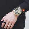 Men Military Watch 50m Waterproof Wristwatch LED Quartz Clock Sport Male Relogios Masculino 1545 S Wristwatches