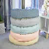 BBmf Winter Warm Cat Bed House Pet Lounger Sofa Egg Tart Shaped PP Cotton Soft Plush Mats Big Basket 210713
