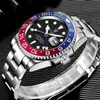 40mm LIGE DESIGN Black Dial Sapphire Mechanical Watches Men Ceramic Bezel GMT Luxury Brand Waterproof Automatic Men Watch Clock 210527