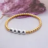 Beaded Strands 2022 Fashion MAMA Letter Bracelet Bracelets Women Jewelry Jewellery Stretch Pulsera Gift For Her Fawn22