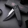 Asheville Steel Paragon Phoenix Knife Black 3.8" Two-Tone Satin DE Blade Manico in alluminio aeronautico