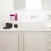 Ensemble d'accessoires de bain porte-presse-dentifrice automatique support de brosse à dents ventouse aspiration support mural outils accessoires de salle de bain