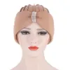 New Turban hats for women Solid Sponge Headwear Chemo Beanies Headwrap for Cancer