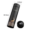 500ML Smart Thermos Water Bottle Led Digital Temperature Display Stainless Steel Coffee Thermal Mugs Intelligent Cups 211029