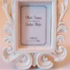 Викторианский стиль смолы WhiteBlack Baroque Picture / Photo Frame Place Держатель карты Bridal Свадебный душ Служба подарка LLA10427