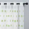 Topfinel Embroidered Football Sheer Curtain for Living Room Bedroom Children Kids Room Tulle Window Curtain Yarn Drapes 210712
