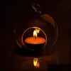 Wystrój 1PC 60 mm wiszący tealight Holder Globes Terrarium Wedding Candle Holders