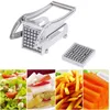 Roestvrij staal Frit Fy Cutter Vegetable en Aardappel Slijpliceur met 2 mesgrootte Cutter Optie voor luchtfriteuse Keukengadgets 210319