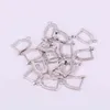 10Pairs Zyz184-9248 асфальтированные белые CZ металлические медные серьги крючки разъемы ювелирных изделий