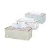 Boîte à tiroirs en papier de luxe léger à motif de marbre, boîte à tiroirs en cuir pour restaurant, salon, boîte à mouchoirs 210326