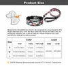 Zachte nylon halsband en leiband Set reflecterende gevoerde mode bedrukte verstelbare PET S voor middelgrote grote S 211022