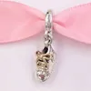 Kit per la creazione di gioielli in argento sterling 925 pandora Baby Shoe Ciondoli pendenti catena di scarpe in oro bracciali fai da te per donne perline collana per ragazzi adatta per ragazze stile braccialetto 799075C00