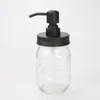 Black Mason Jar Soap Dispenser Lids Rust Proof 304 Stainless Steel Liquid Small Head Lotion Pump for Kitchen and Bathroom Jar not Included DH5899