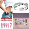 Magnetisk viktminskning Ring Hälsa Fitness smycken Fat Burning Design Öppningsterapi Fashion252L