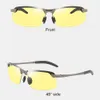 Occhiali da sole Giorno e notte Dual Uso Dual Uso Color-Changing Glasses Visione notturna Guidando occhiali da pesca