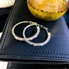 Hoop huggie koreanska stil lyx zirkonala örhängen för kvinnor enkel glänsande kristall cirkel örhänge kvinnliga party smycken tillbehör